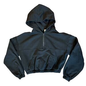 ALO Yoga Navy Blue Cropped Hoodie